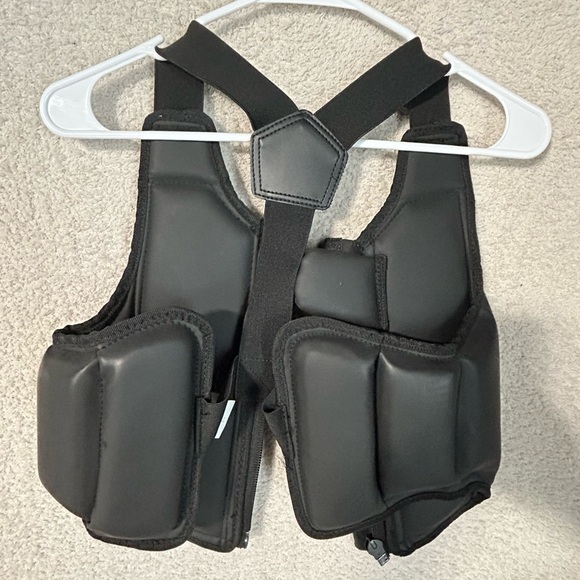 ATA Children’s L Padded Vest Taekwondo Martial Arts Black Sparring Chest Protect - Picture 8 of 13